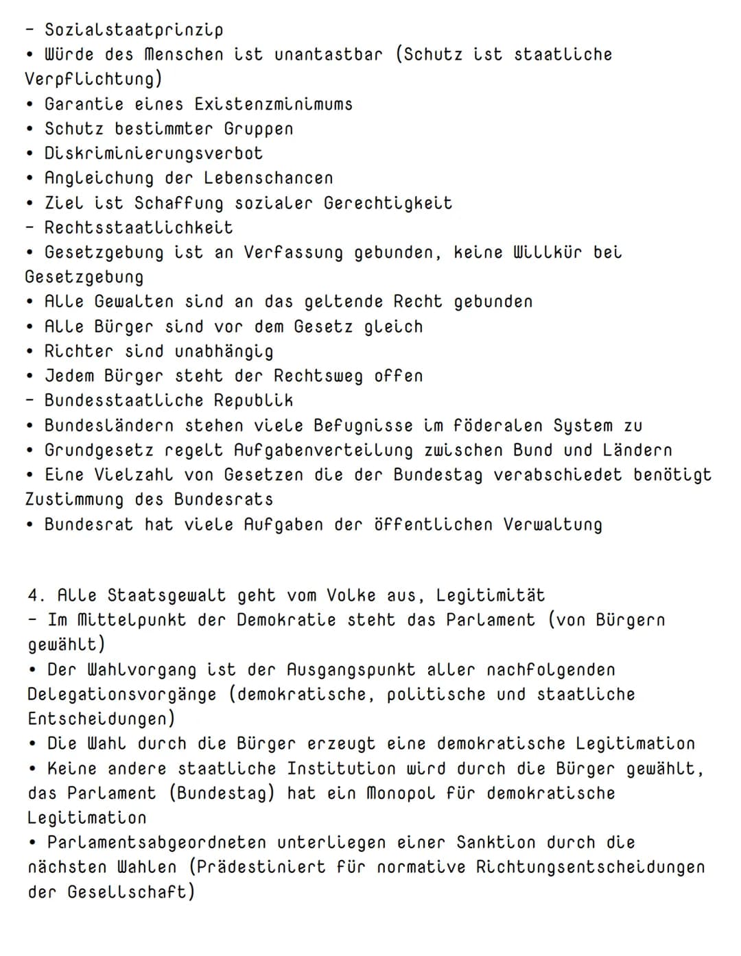 1. Grundrechte und Rechtsstaat
Die Würde des Menschen ist oberer Verfassungsgrundsatz.
• von Geburt bis zum Tod und unabhängig des Bewusstse