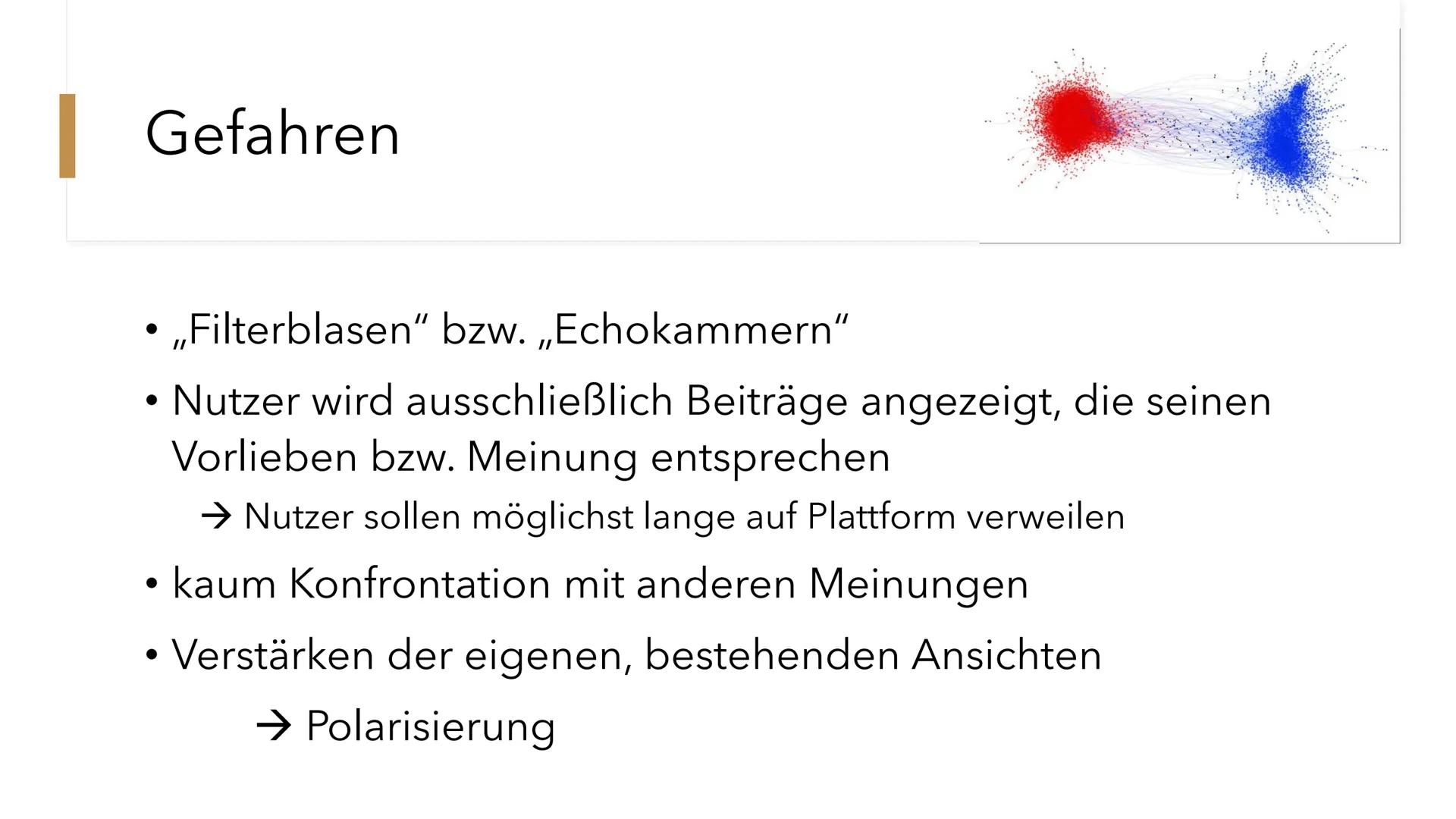 Soziale
Medien
Gefahr oder Chance für die
Demokratie? 1. Neuerungen
●
●
●
●
●
●
2. Chancen
●
Algorithmen ermöglichen zielgerichtetes Anzeige