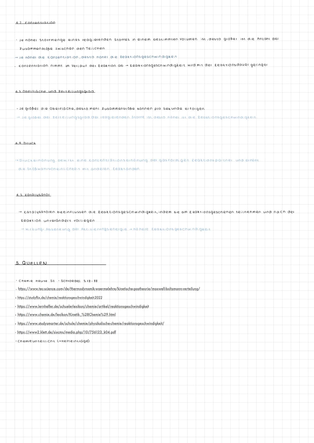 REAKTIONSGESCHWINDIG-
KEIT
Luisa Oelrichs.
MSS 11 Chemie-LK DIE REAKTIONSGESCHWINDIGKEIT
Inhalt
I. Allgemeine Definition.
2. Elementaireakti