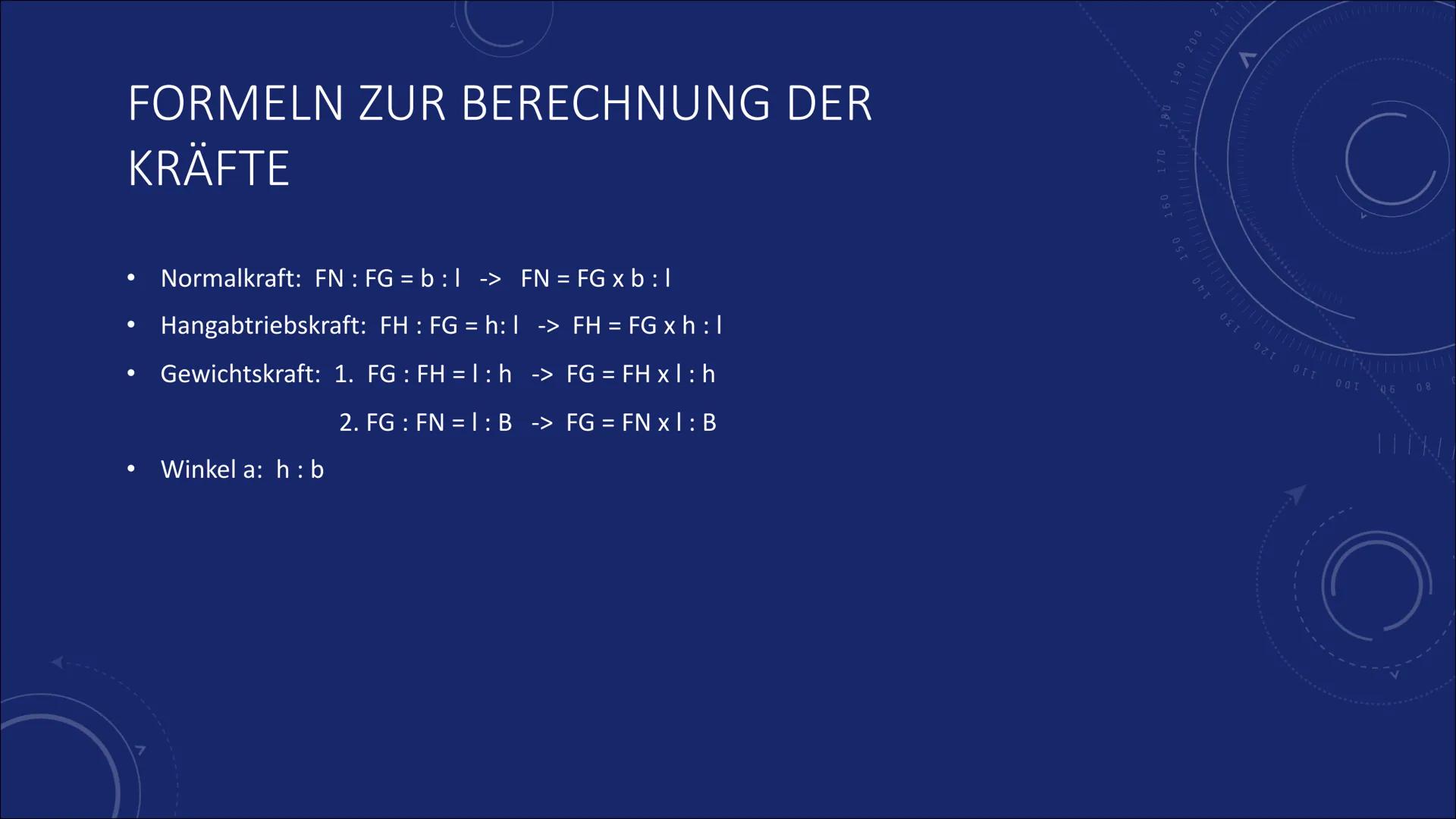 40
DIE SCHIEFE
EBENE
150
160
170
180
190 200
V
210
220
230
240
250260
レ # WAS IST DIE SCHIEFE EBENE?

• Physikalisches System der Mechanik

