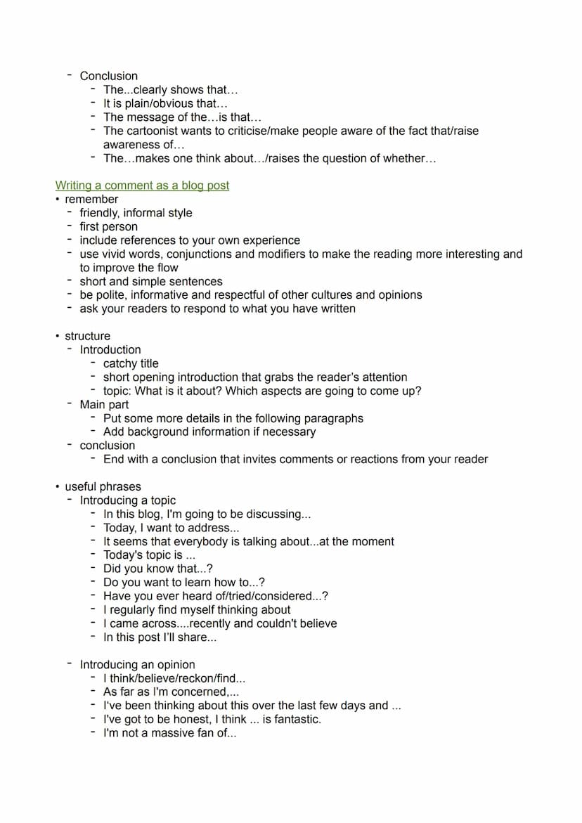 English exam 11.3
Contents
writing an cartoon analysis
- writing a comment as a blog post
Linking words/sentence connectors
Analysis
• remem