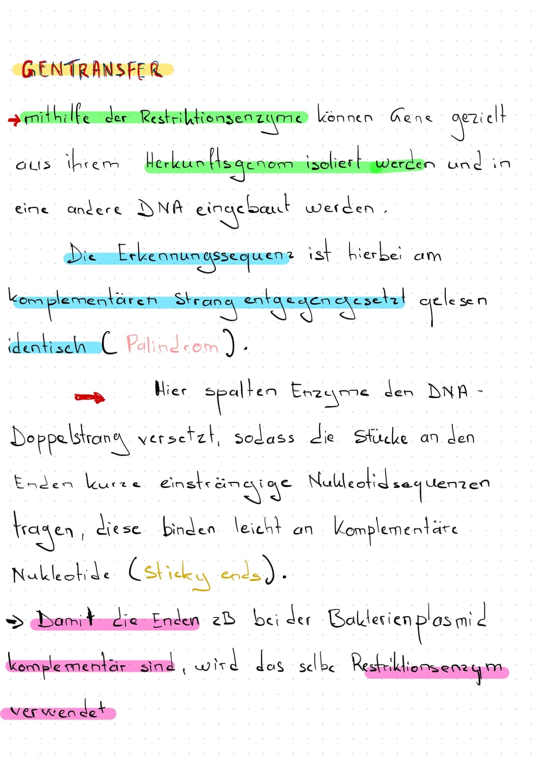 Klausur Genetik + Gentechik
Künstliche DNA- Rekombination
TOL-Plasmid
Ringförmige DNA-Stücke, die natürlicherweise zwischen
Bakterienzellen 