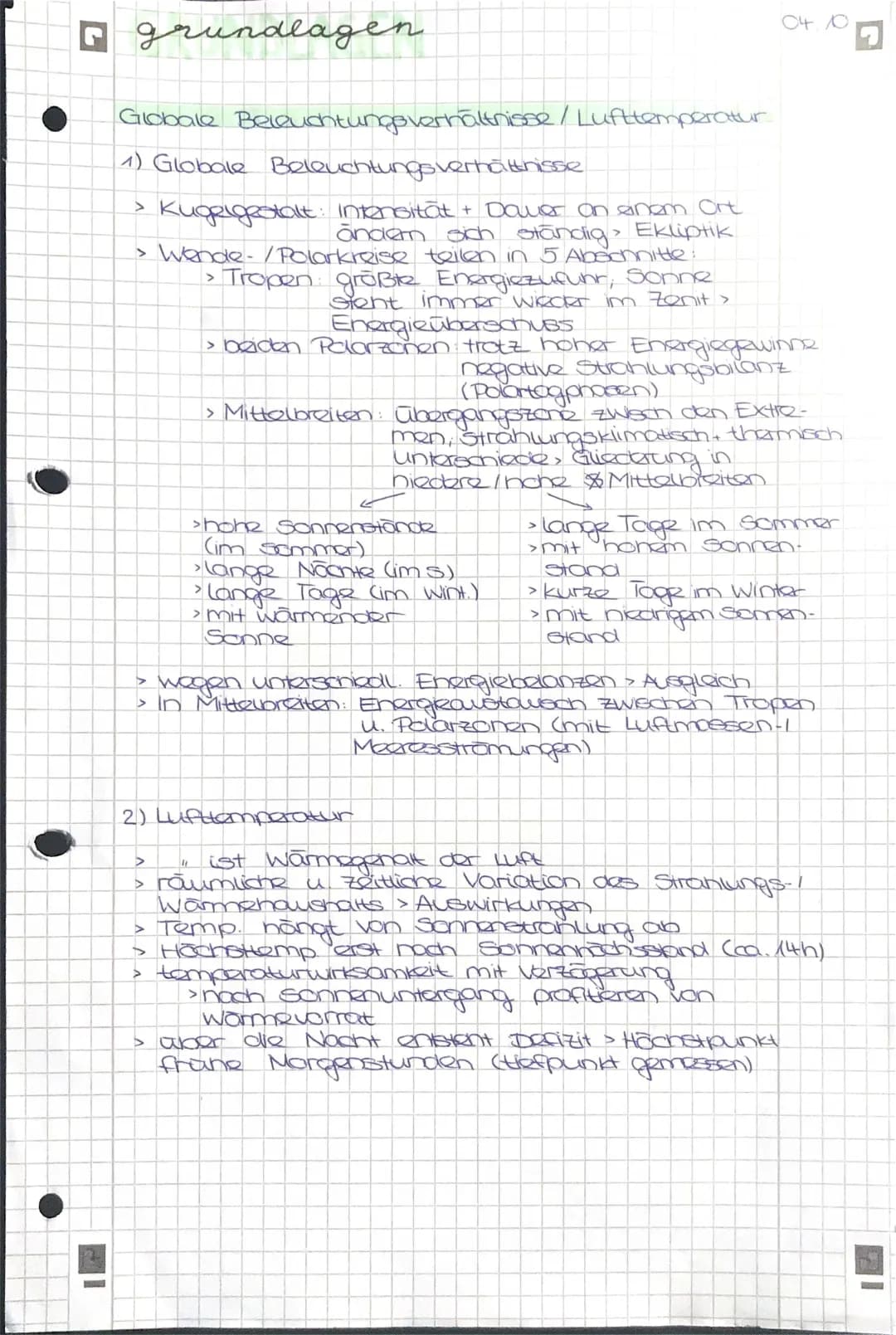 Beleuchtungszonen der Erde einfach erklärt für Klasse 7: Arbeitsblatt & Lösungen