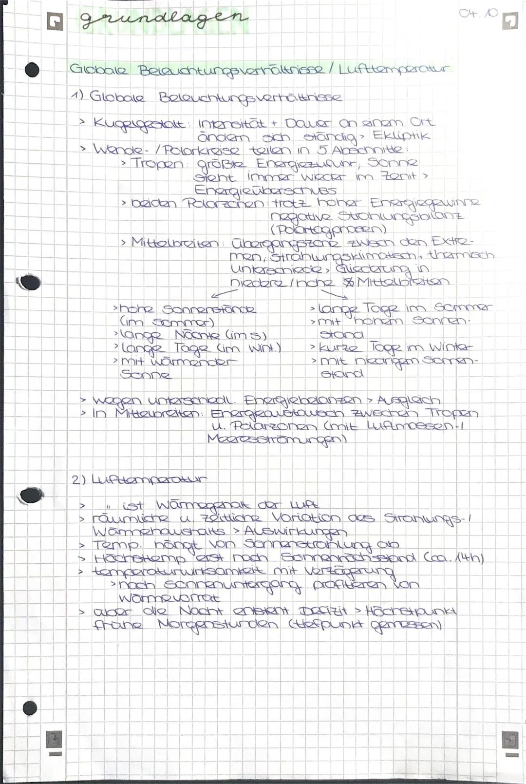 Beleuchtungszonen der Erde einfach erklärt für Klasse 7: Arbeitsblatt & Lösungen