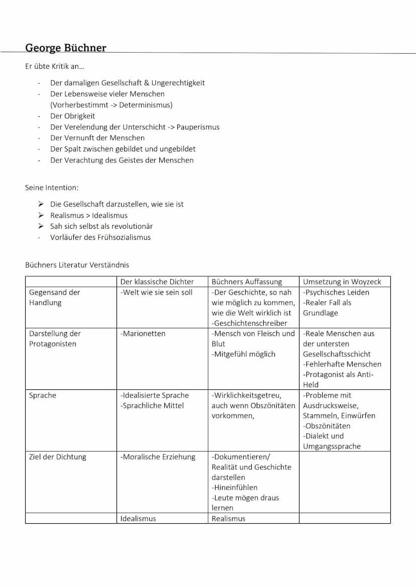 Woyzecks weg in die Katastrophe
Marie:
.
.
.
Differenzierte Gefühlslage,
widersprüchlich, schwankend
Sie schwankt zwischen Vernunft und Lust