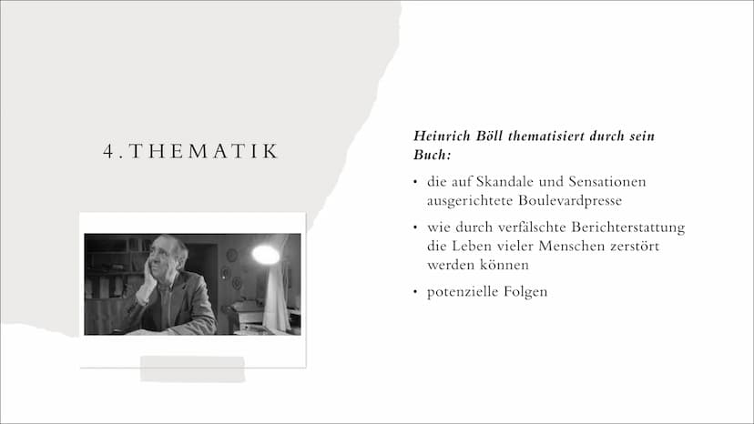 1. Werkdaten
Autor: Heinrich Böll
● Titel: Die verlorene Ehre der Katharina Blum
● Gattung: Erzählung
• Erscheinungsjahr: 1974
●
●
DIE VERLO