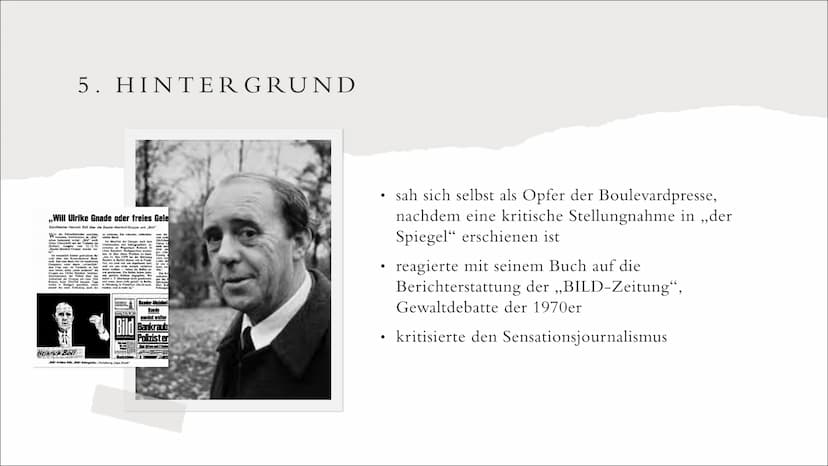 1. Werkdaten
Autor: Heinrich Böll
● Titel: Die verlorene Ehre der Katharina Blum
● Gattung: Erzählung
• Erscheinungsjahr: 1974
●
●
DIE VERLO