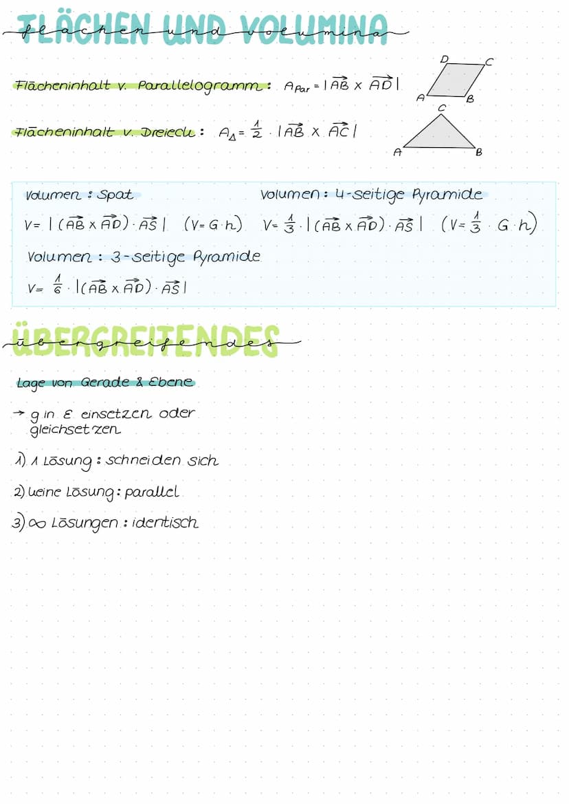 LANGEN UND WINKEL
Länge eines Velitors
lal= √a₁²³ + a₂²+ a²²²
2
2
|BC| = -√ (c₂b₂)² + (c₂-b₂)² + (C3-b3) ²
Winkel zwischen Velitoren
a. b
co
