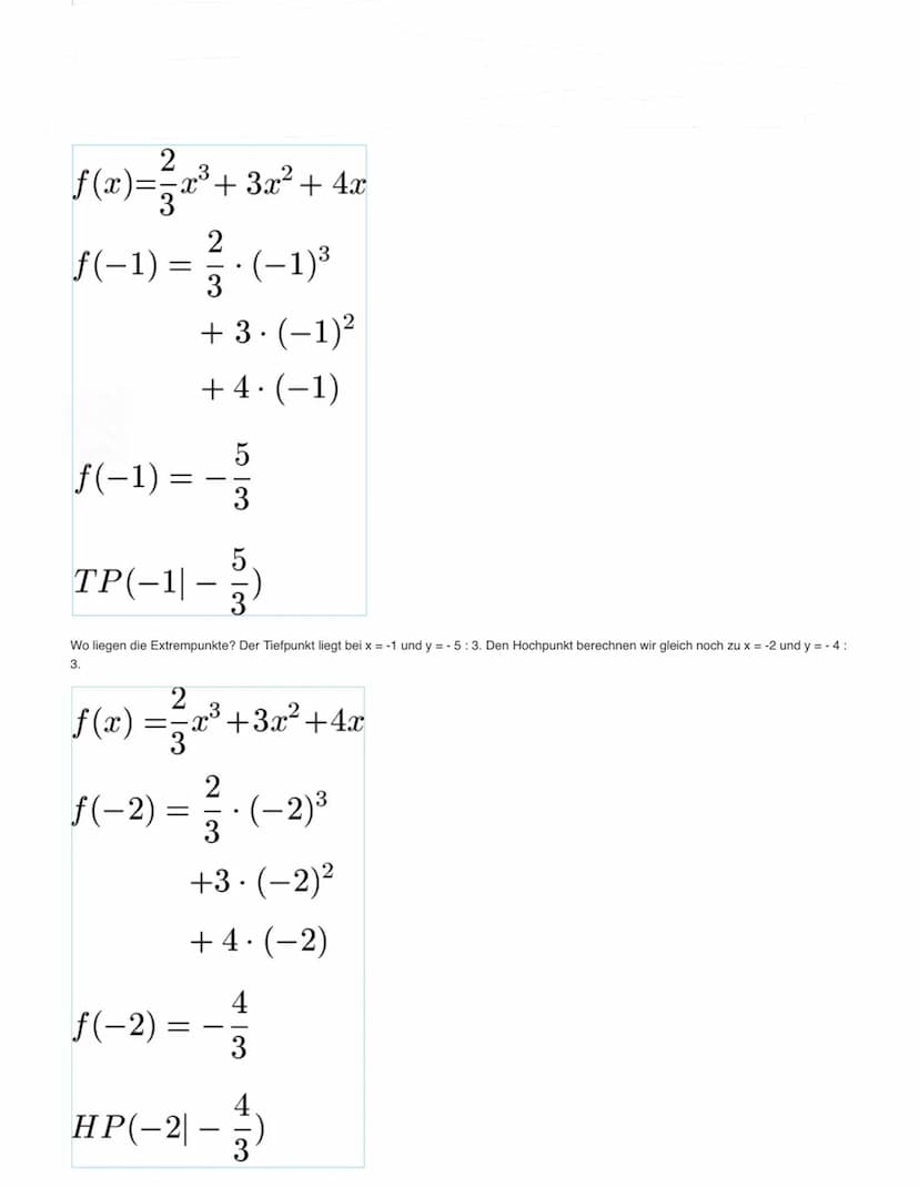 Lösung: f' hat die Nullstellen x₁ = 0 und x₂ = 4 und wird nun an diesen Stellen auf VZW über-
prüft:
Intervall
z. B. Xo
f'(x₂)
Steigung Grap