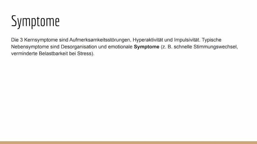 ADHS
3 Gliederung
Definition
• Symptome
Folgen
●
Unterschied ADS - ADHS
Ursachen
Diagnostik
Therapie
Prognose
Quellenangaben
Komorbiditäten 