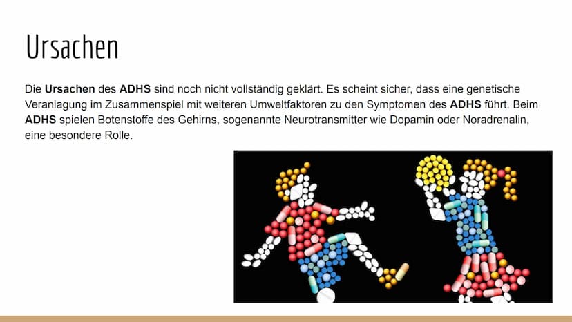 ADHS
3 Gliederung
Definition
• Symptome
Folgen
●
Unterschied ADS - ADHS
Ursachen
Diagnostik
Therapie
Prognose
Quellenangaben
Komorbiditäten 