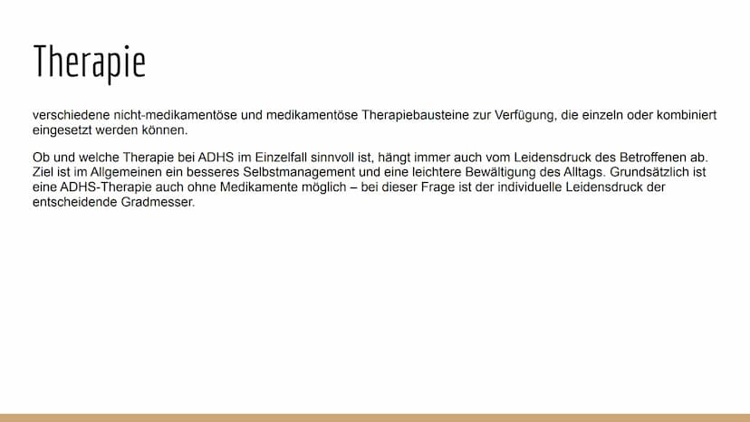 ADHS
3 Gliederung
Definition
• Symptome
Folgen
●
Unterschied ADS - ADHS
Ursachen
Diagnostik
Therapie
Prognose
Quellenangaben
Komorbiditäten 