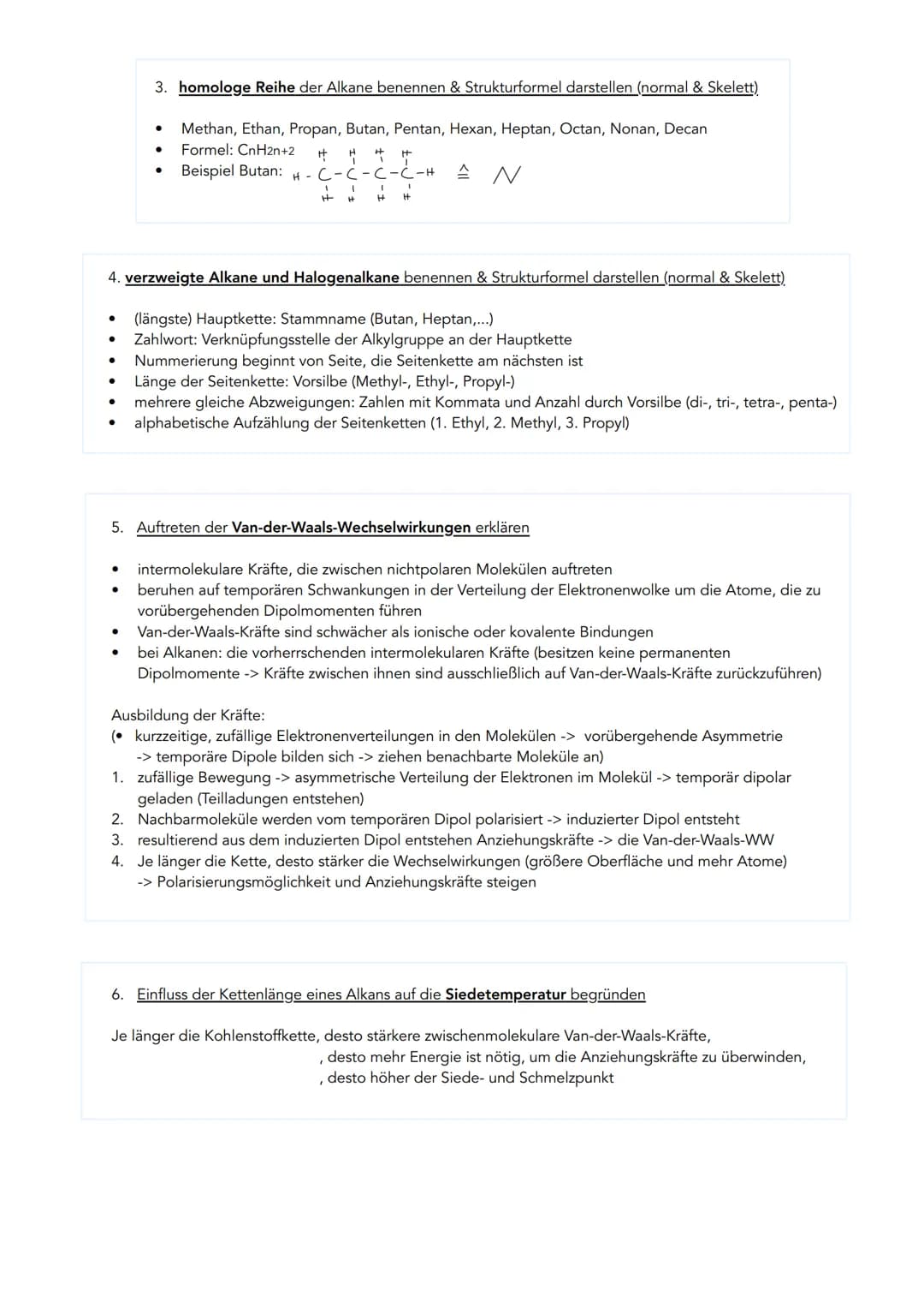 THEMEN:
1. Definition: organische Verbindung (Abgrenzung zur anorganischen)
2. Reaktionsgleichung für vollständige Verbrennung von Alkanen
3