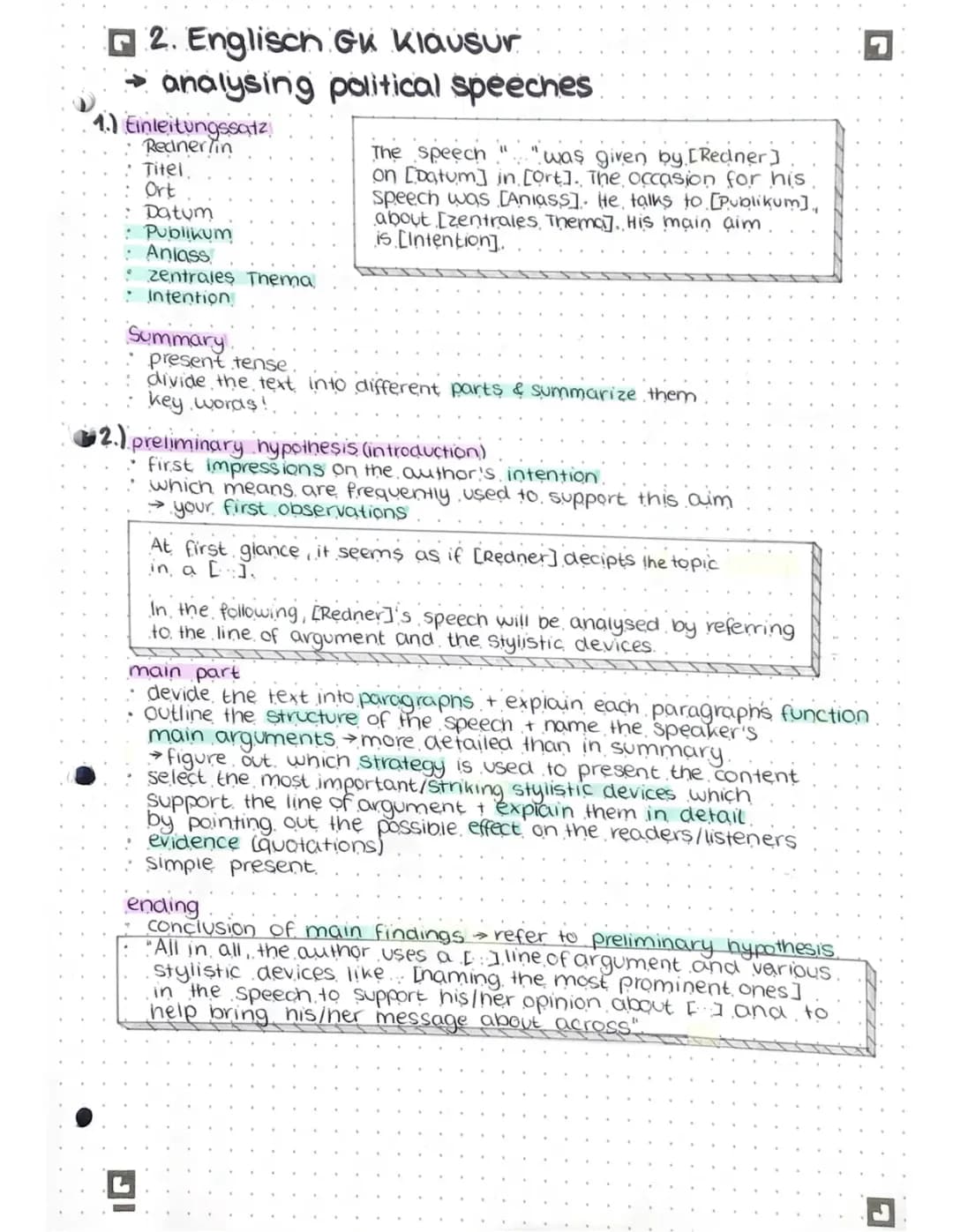 analysing political speeches