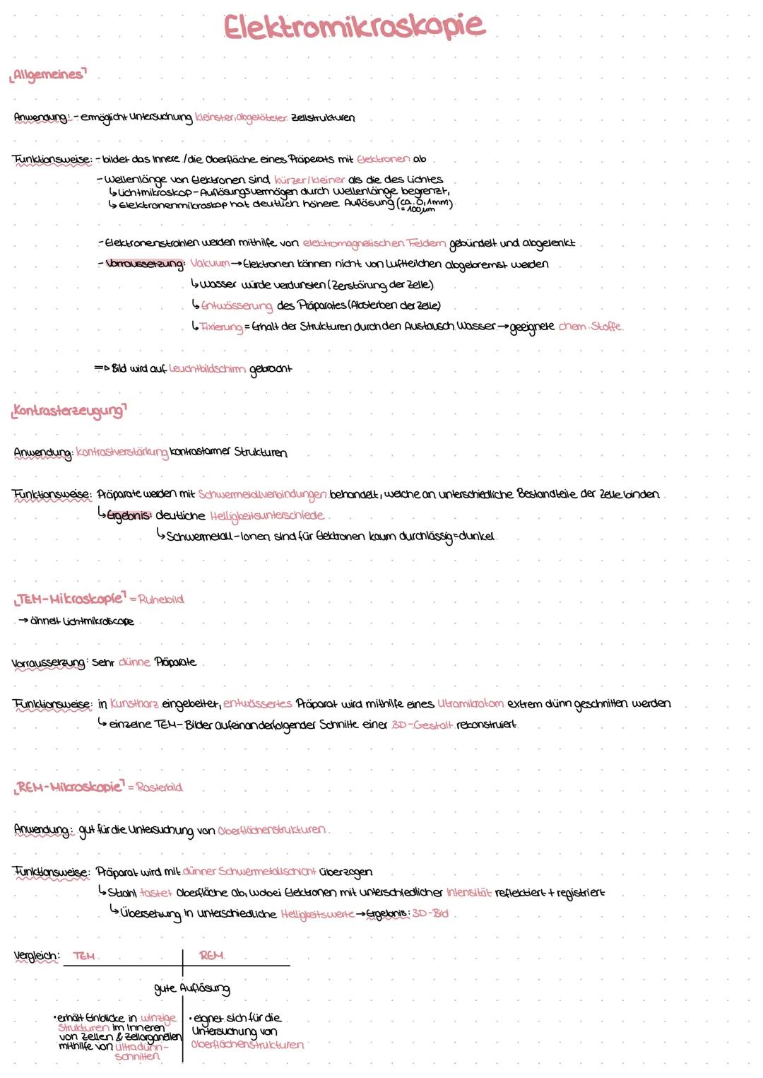 Lichtmikroskopie.
Objekt wird durch Kombination von zwei Linsensystemen vergrößert →Objektiv Liefert größeres Zwischenbild, dieses wird vom 