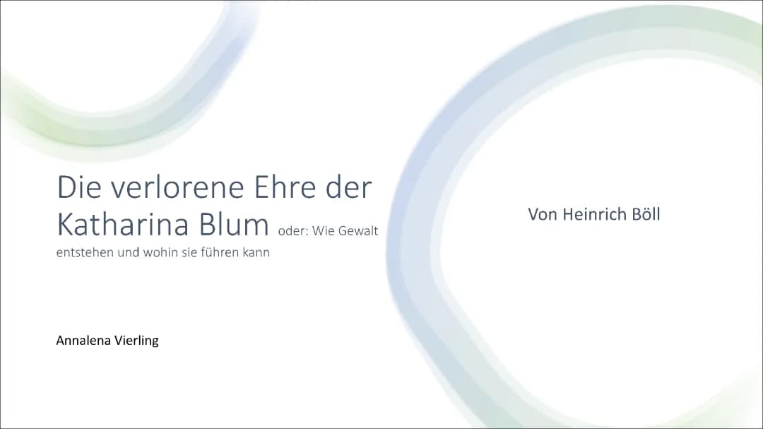 Die verlorene Ehre der Katharina Blum Buchvorstellung