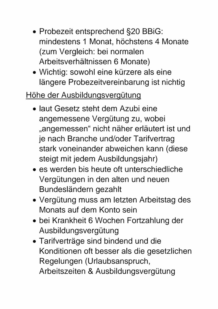 Orientierung in Ausbildung und Beruf
1 Ausbildung nach Vertrag
Gesetzlich geregelter Anspruch auf einen
schriftlichen Ausbildungsvertrag, de