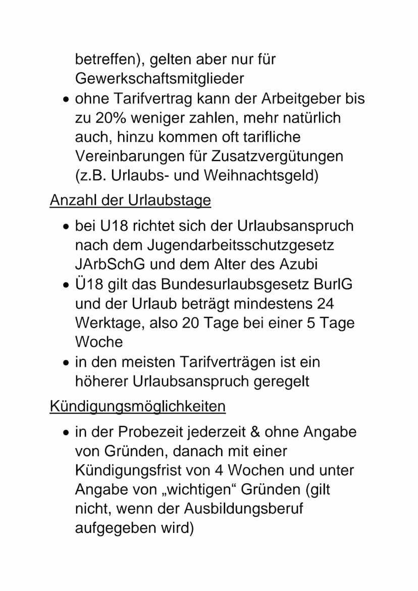 Orientierung in Ausbildung und Beruf
1 Ausbildung nach Vertrag
Gesetzlich geregelter Anspruch auf einen
schriftlichen Ausbildungsvertrag, de