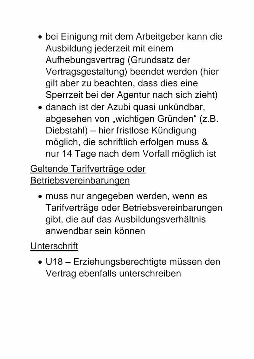 Orientierung in Ausbildung und Beruf
1 Ausbildung nach Vertrag
Gesetzlich geregelter Anspruch auf einen
schriftlichen Ausbildungsvertrag, de