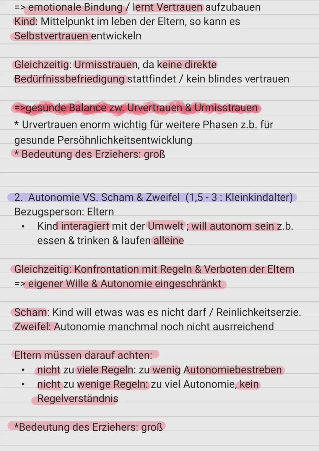 Identität:
Erikson: (1902-1993)
deutsch-amerikanischer Psychoanalytiker
●
Modell:
●
●
●
psychosozial (innere psychische & äußere Prozesse
be