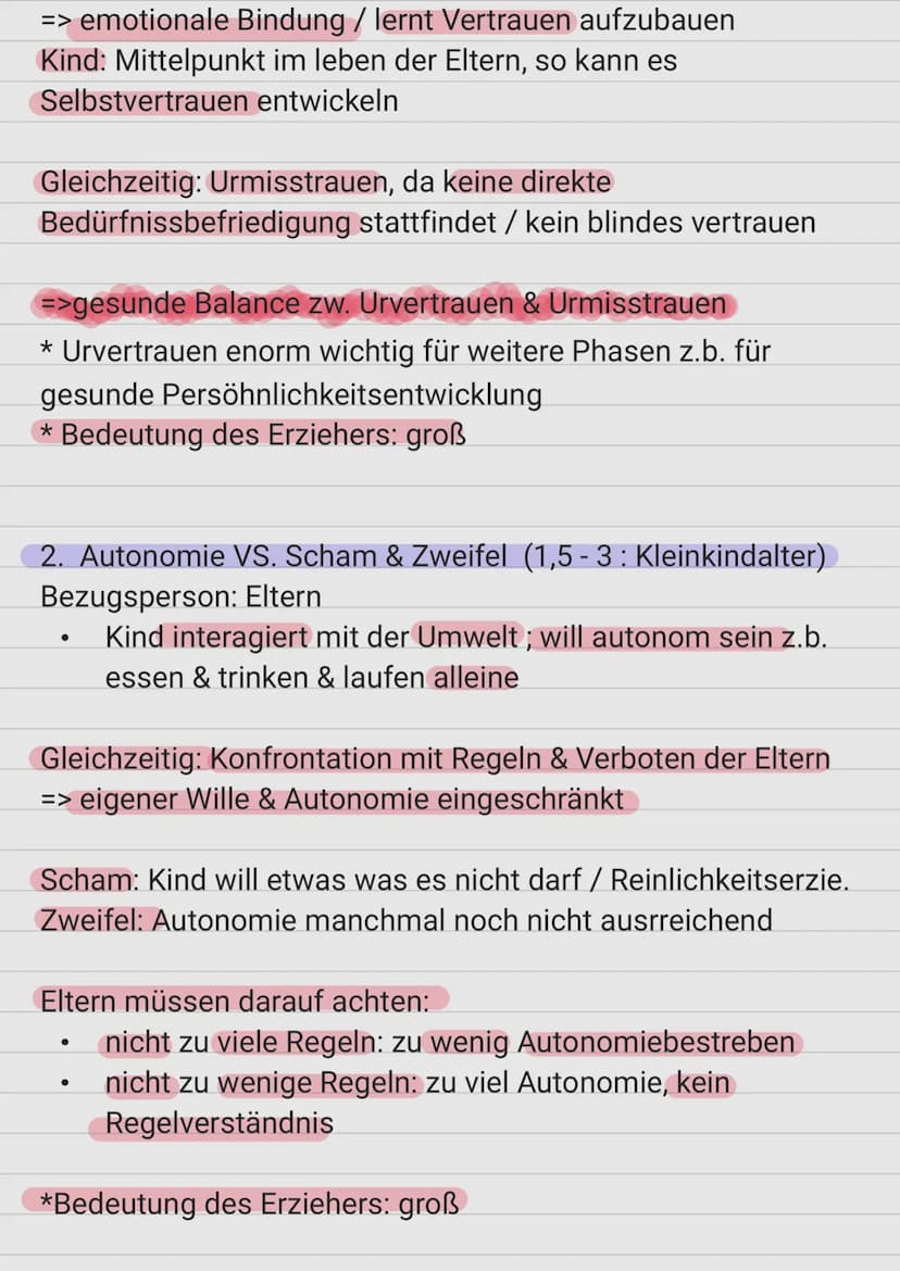 Identität:
Erikson: (1902-1993)
deutsch-amerikanischer Psychoanalytiker
●
Modell:
●
●
●
psychosozial (innere psychische & äußere Prozesse
be