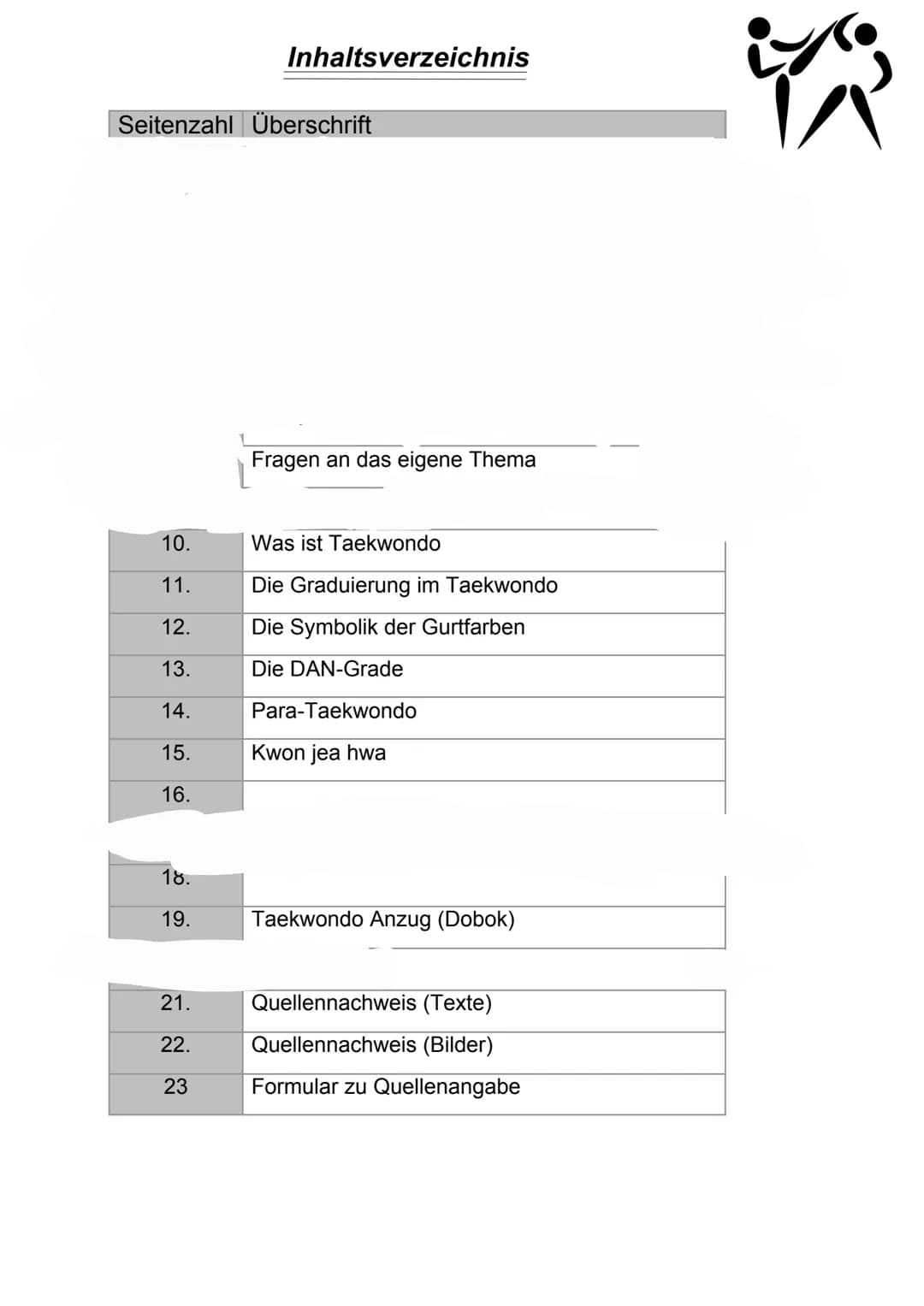 Taekowndo
GA
+45
AROUFARAS F
(
III
III Y
Einführung
Im Rahmen dieser Projektarbeit haben wir uns mit das Thema
Taekwondo beschäftigt.
Wir si