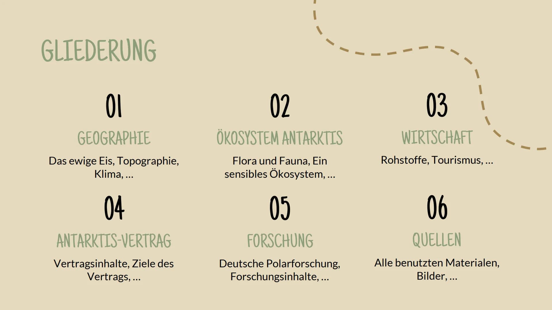 ANTARKTISCHE
DER
KONTINENT
— —
Nina Männel ERRENTER
-30
TOPOGRAPHIE
Unter Eispanzer kilometerlange Gebirge mit zerklüfteten Schluchten
Fläch