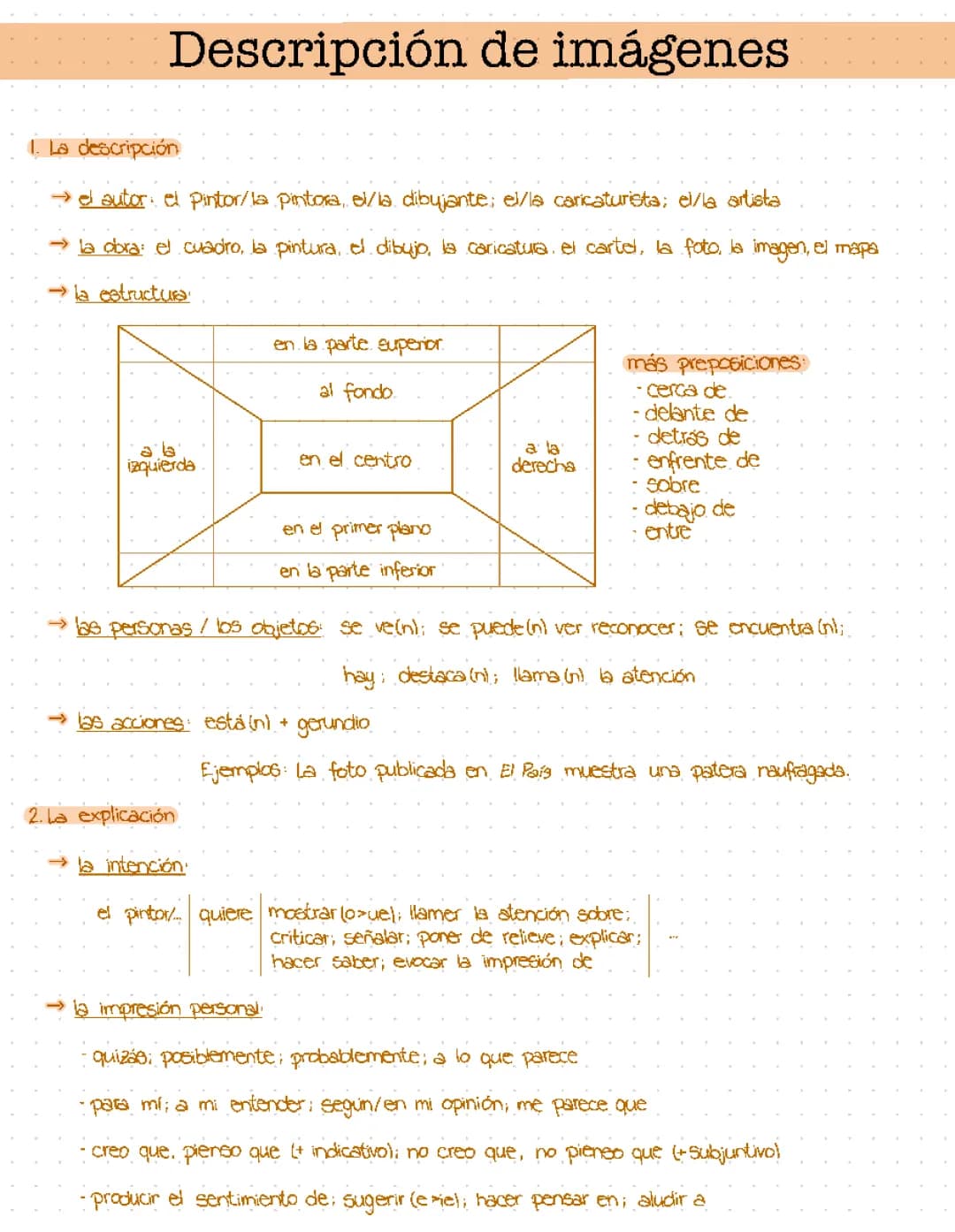 Cómo Describir una Imagen: Frases y Vocabulario Fácil