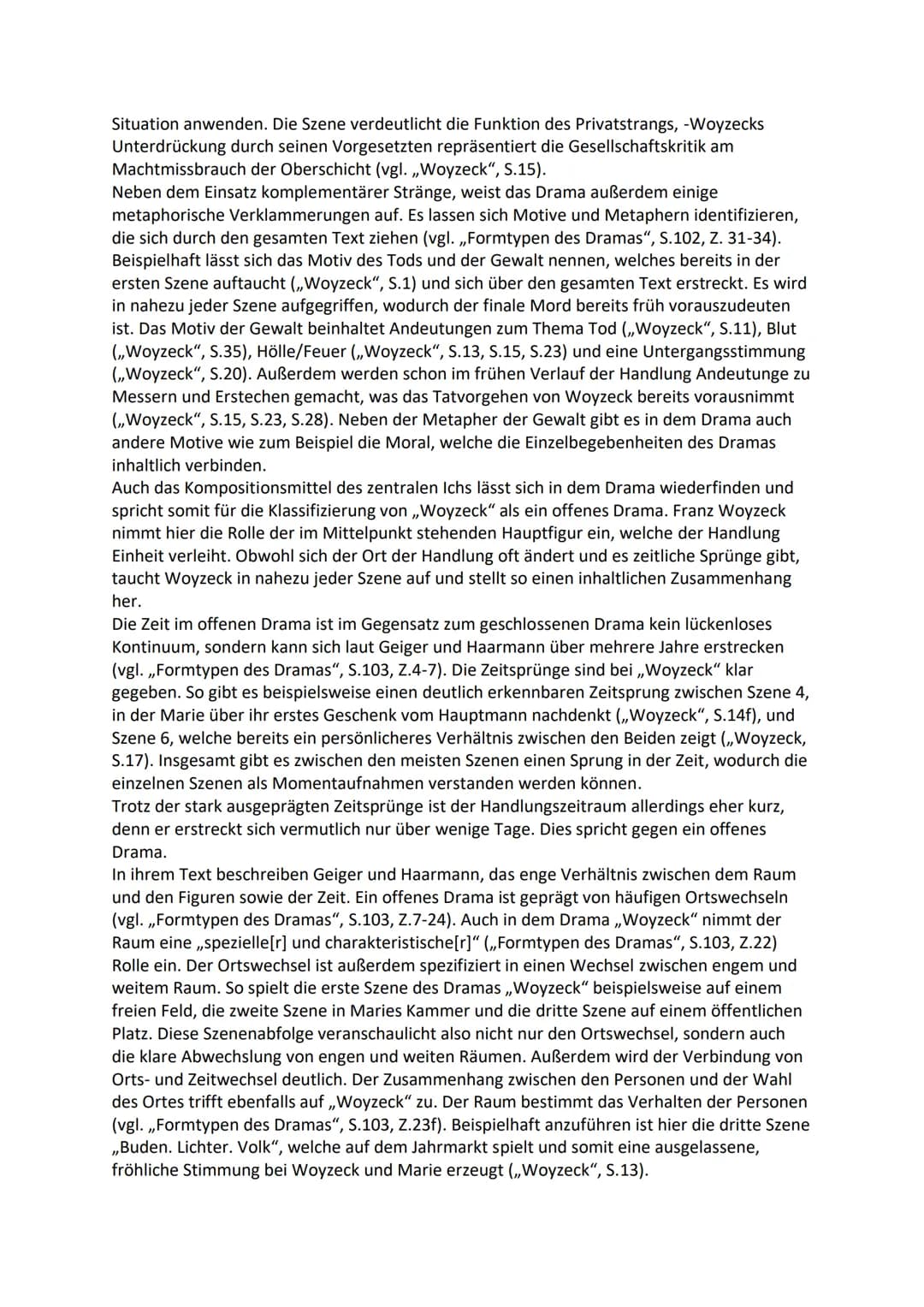 Literarische Erörterung "Woyzeck - ein offenes Drama?"
Erörtert, inwieweit das Drama ,,Woyzeck" als ein offenes Drama bezeichnet werden kann