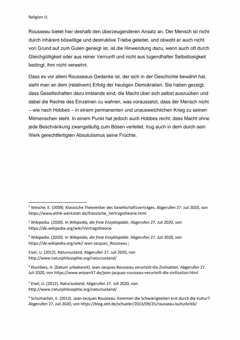 Religion J1
Der Mensch - gut oder böse?
Das Bild, das der Mensch von sich selbst und seinen Mitmenschen macht, prägt
zutiefst das Verständni