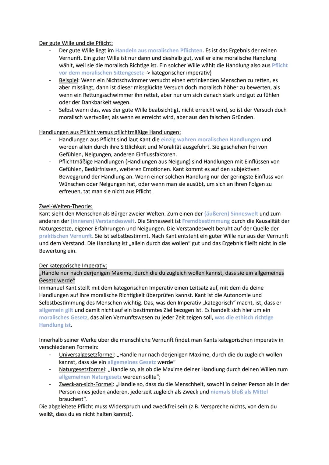 Moralbegründung
Kriterien eines gelingenden Lebens
Glück und Zufriedenheit (z.B. Pyramide (Marslow)
Pflichtenerfüllung/Normenkonformität (Un