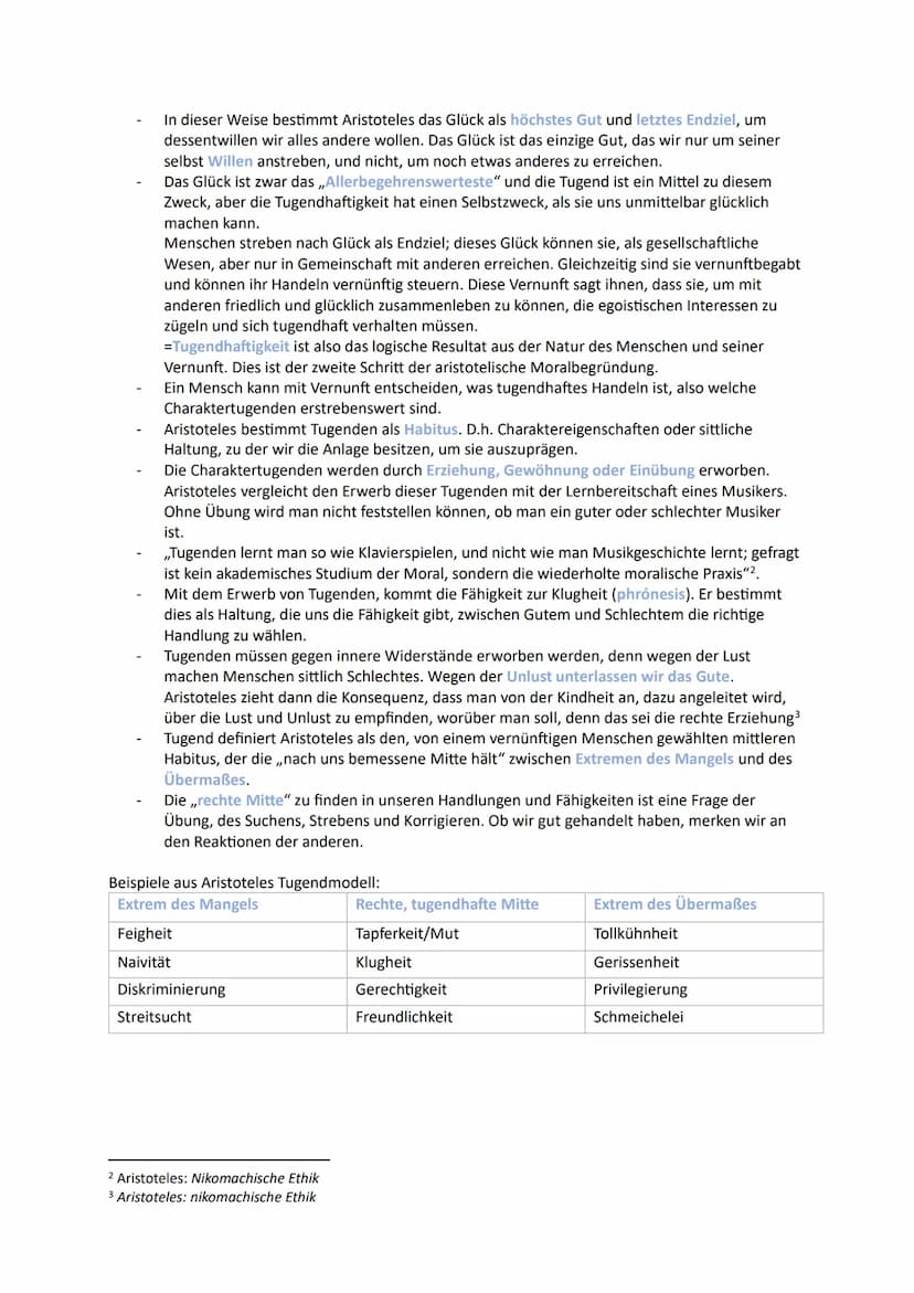Moralbegründung
Kriterien eines gelingenden Lebens
Glück und Zufriedenheit (z.B. Pyramide (Marslow)
Pflichtenerfüllung/Normenkonformität (Un