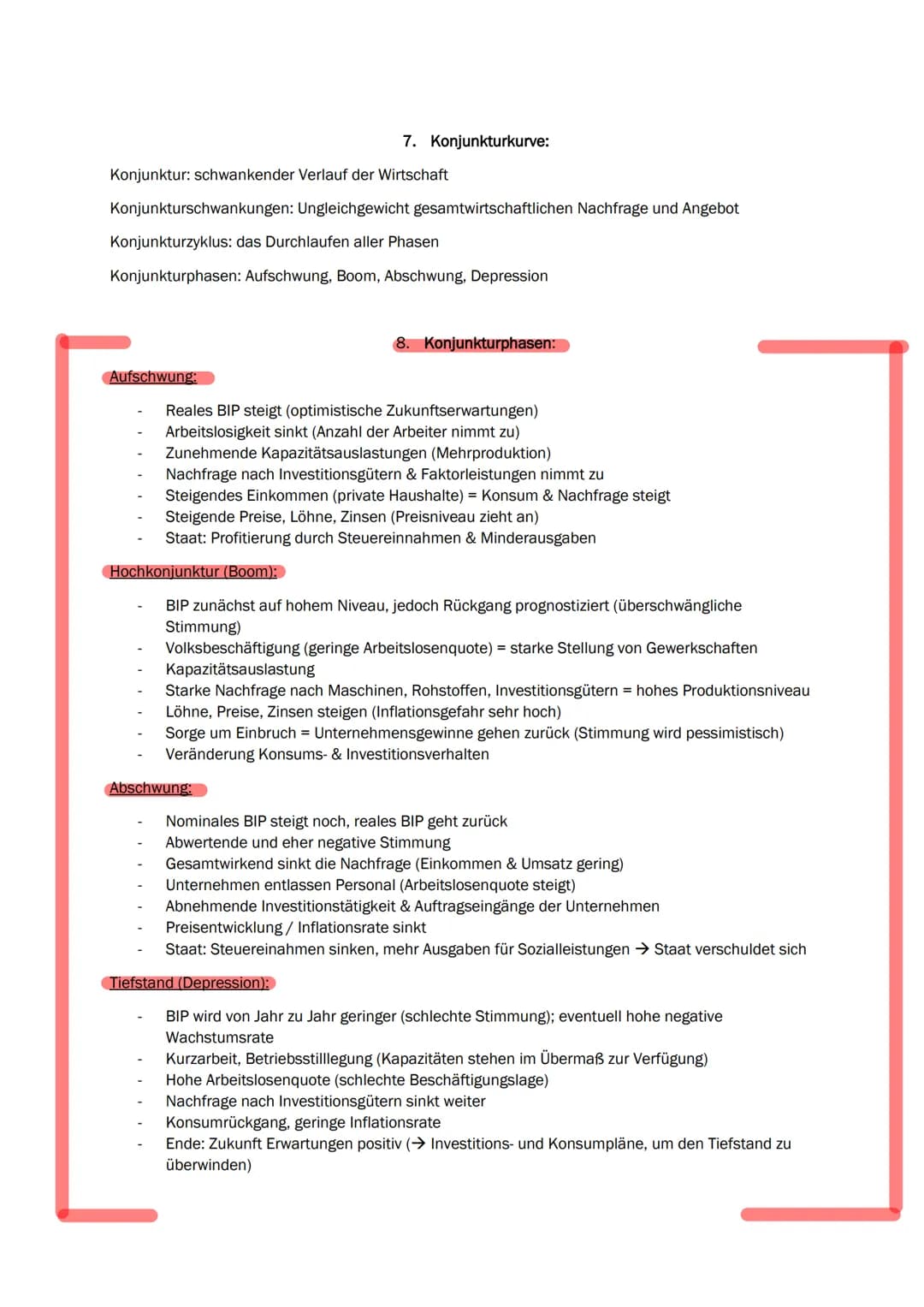 Sozialwissenschaften LK Themen Zusammenfassung Q1 1. Klausur:
1. Das Bruttoinlandsprodukt
2. Reale BIP
3. Nominale BIP
4. Bruttowertschöpfun