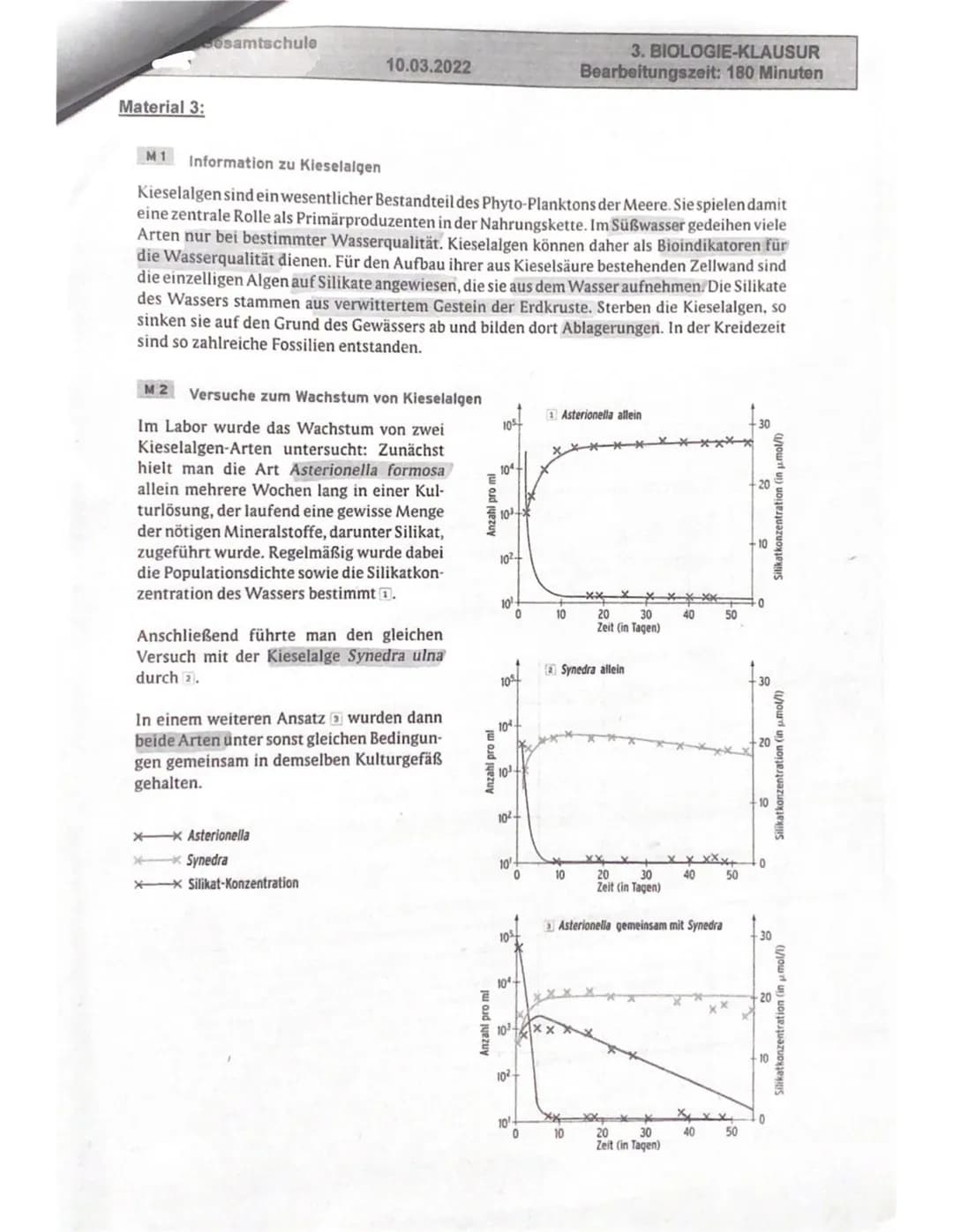 LK Q1/
1.2
1-Gesamtschule
>
1.3
Aufgabe 1: Überlebensrate von Garnelen (Crangon septemspinosa) (30 Punkte)
1.1 Beschreiben und analysieren S