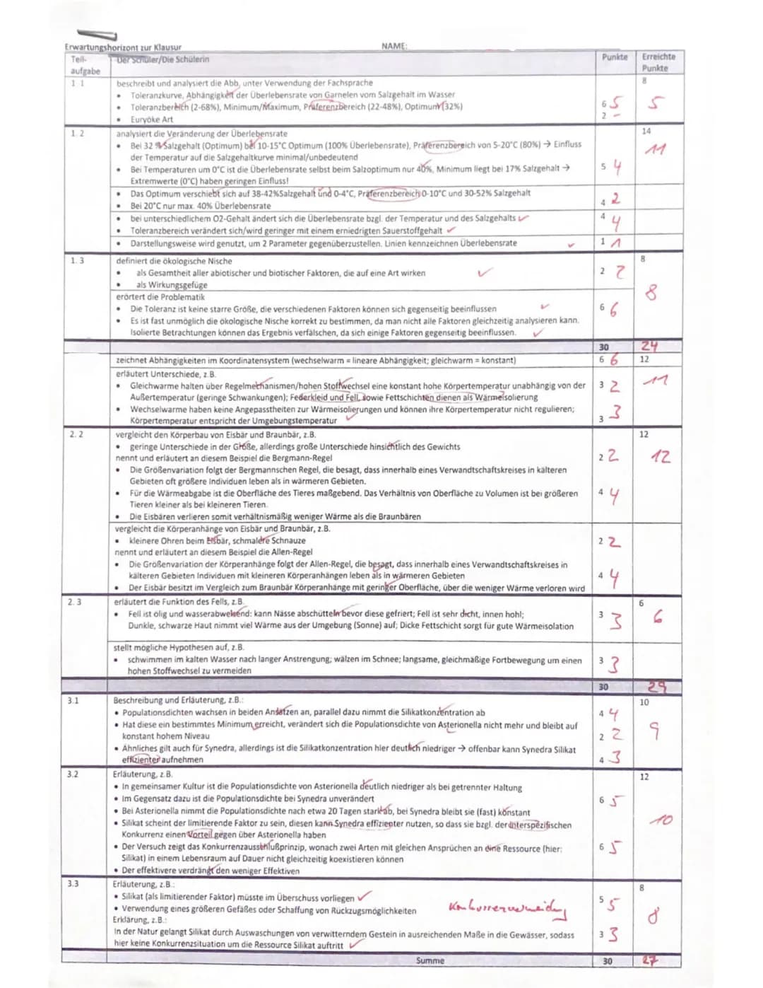 LK Q1/
1.2
1-Gesamtschule
>
1.3
Aufgabe 1: Überlebensrate von Garnelen (Crangon septemspinosa) (30 Punkte)
1.1 Beschreiben und analysieren S