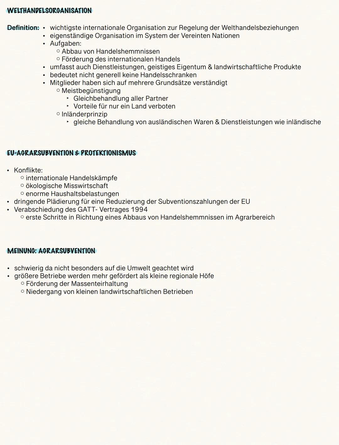 PROTEKTIONISMUS
Definition: Ergreifen von Maßnahmen, die den Import ausländischer Waren & Dienstleitungen
verhindern soll
Einschränkung des 