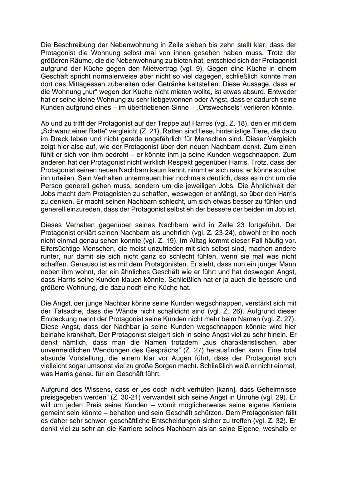 Interpretation der Kurzgeschichte ,,Der Nachbar" von Franz Kafka
Die Kurzgeschichte „Der Nachbar", welche von Franz Kafka geschrieben und 19