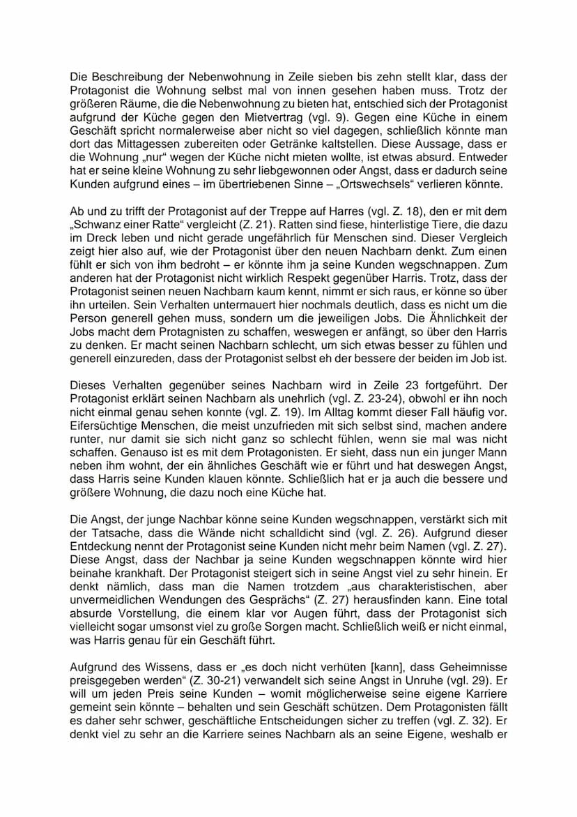 Interpretation der Kurzgeschichte ,,Der Nachbar" von Franz Kafka
Die Kurzgeschichte „Der Nachbar", welche von Franz Kafka geschrieben und 19
