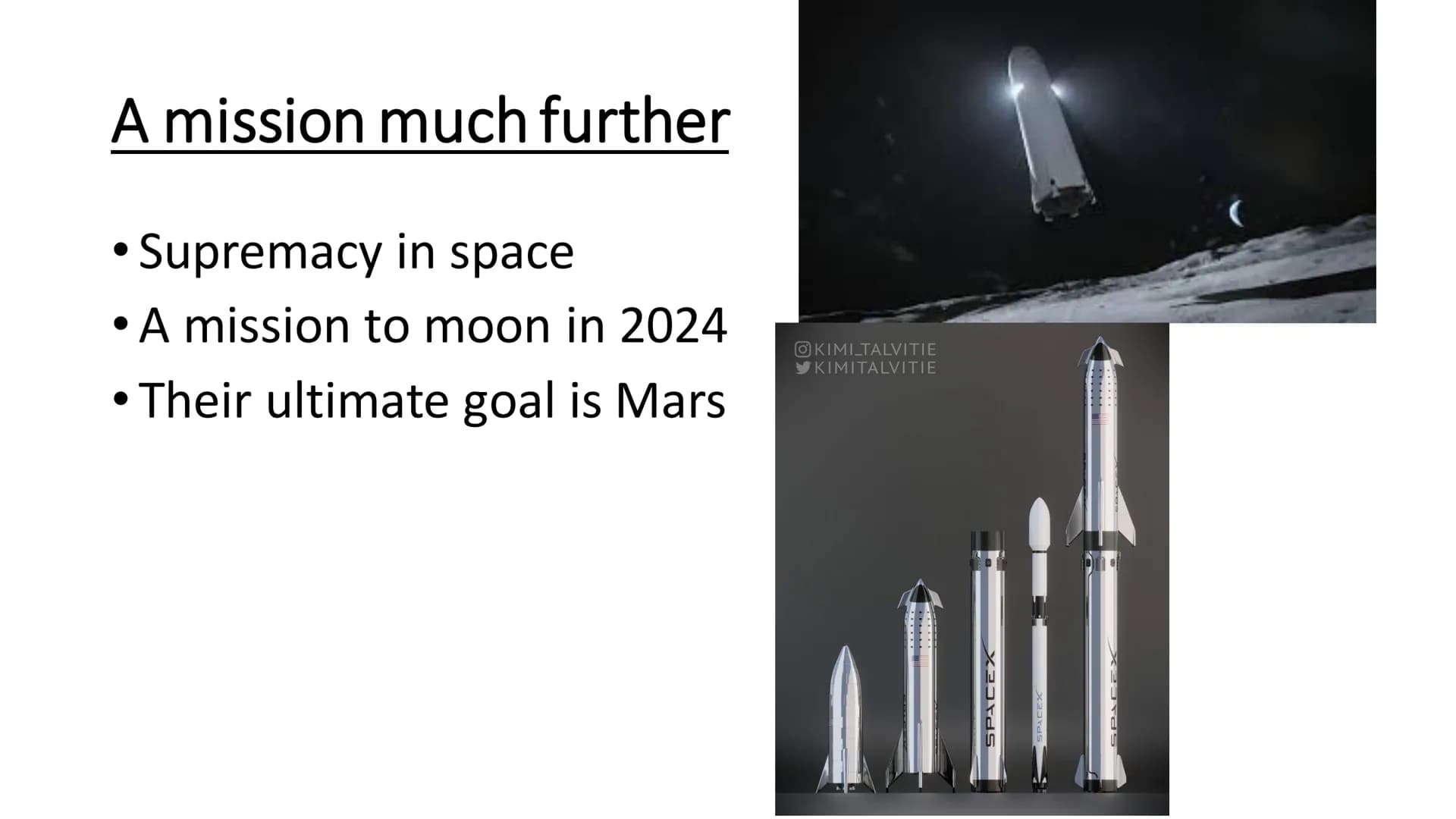 NEWS OF THE WEEK SPACEX • SpaceX is on it's next step to Mars
First manned rocket
• Falcon 9
• Today at 22:33
●
• Even Trump is showing up
●