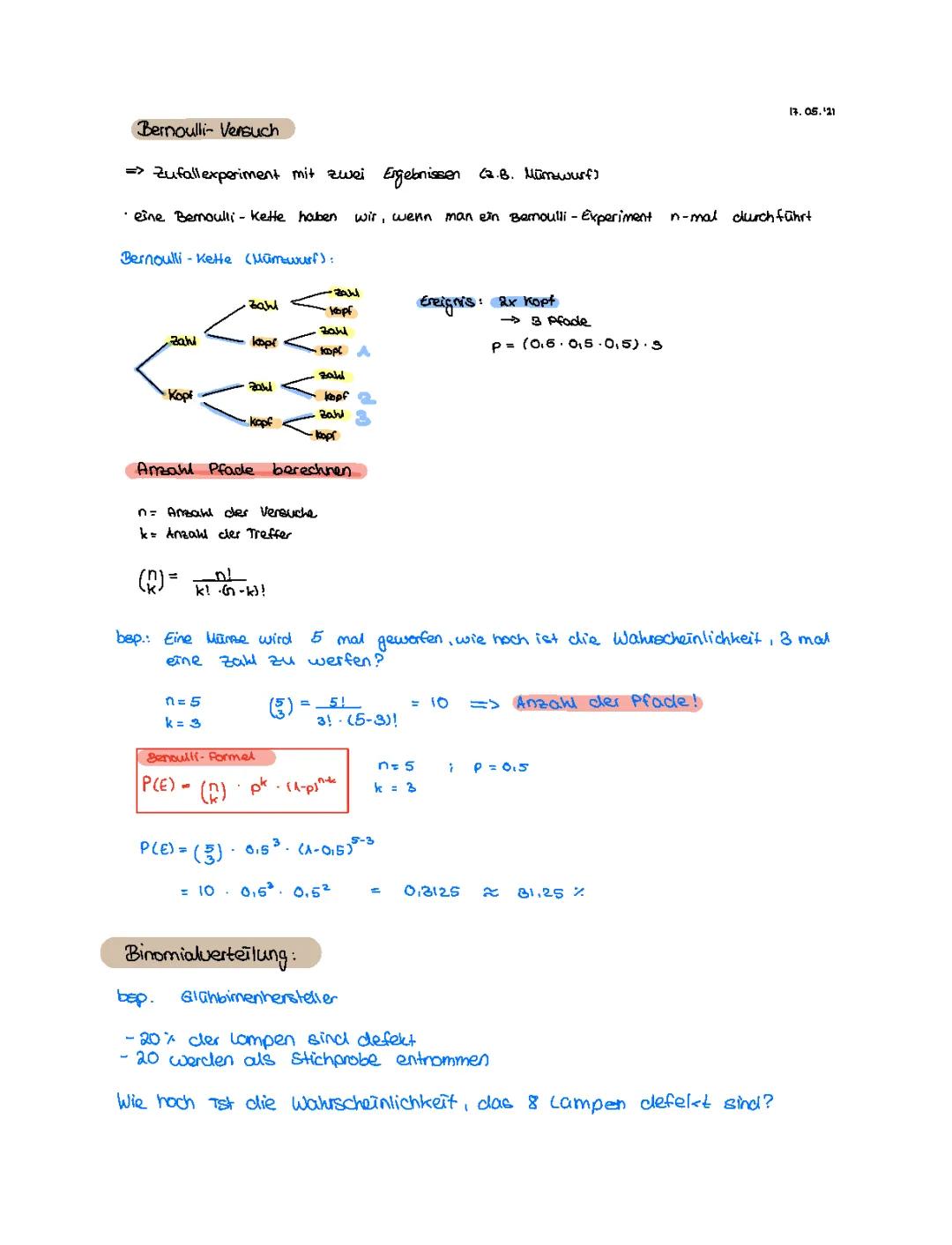 Wahrscheinlichkeitsrechnung 