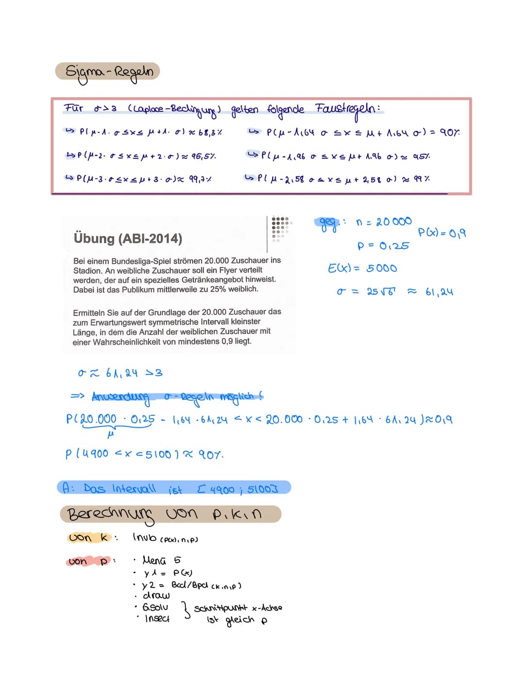Bernoulli- Versuch
=> Zufallexperiment mit zwei Ergebnissen (z. B. Münzwurf)
• eine Bernoulli - Kette haben wir, wenn man ein Bemoulli - Exp