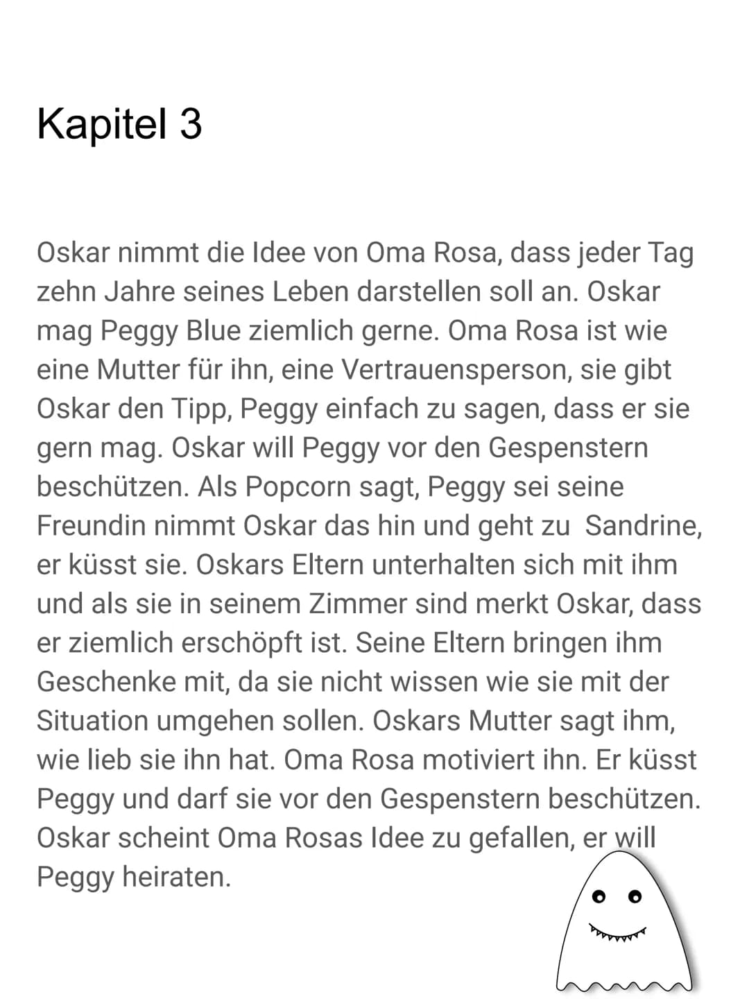 Oskar und die
Dame in Rosa
Eric-Emmanuel Schmidt
Lesetagebuch
Jonah Steckbrief Oskar
Name: Oskar
Alter: 10 Jahre
Krankheit/Schicksal: Leukäm