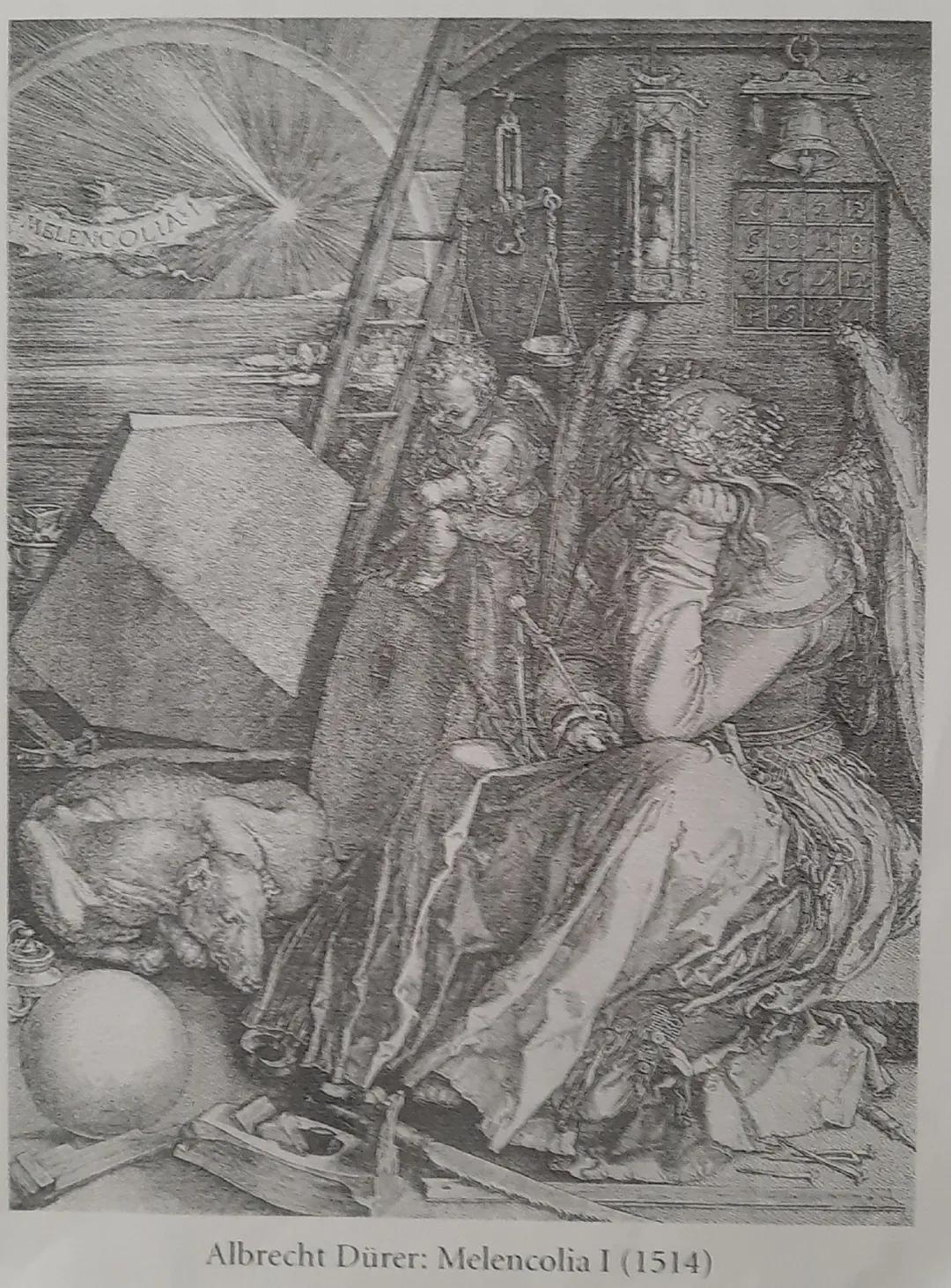 Albrecht Dürer: Melencolia I (1514) Albrecht Dürer: Melenconia (1514)
-depressiv Hraung
- unordentlich /chaos
- Kind/Helferchern
Goethe Faus