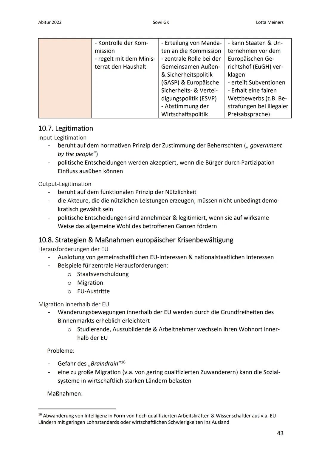 Abitur 2022
10. Europa
10.1. Gründungsmotive
Wunsch nach neuem Selbstverständnis
Europa sollte Möglichkeit neuer Gemeinschaftserfahrungen bi