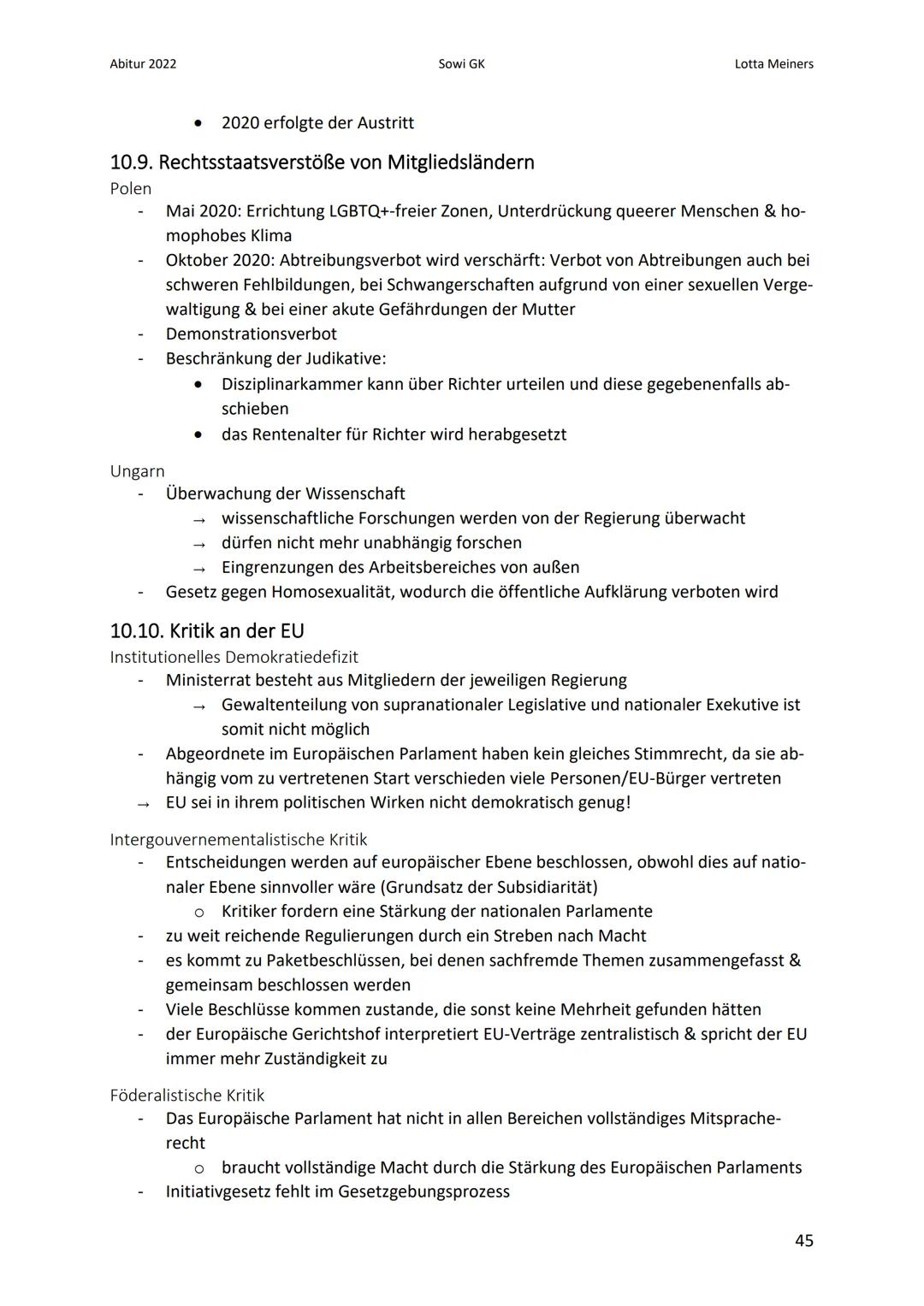 Abitur 2022
10. Europa
10.1. Gründungsmotive
Wunsch nach neuem Selbstverständnis
Europa sollte Möglichkeit neuer Gemeinschaftserfahrungen bi