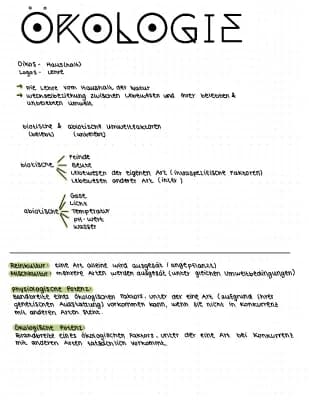 Know Ökologie Lernzettel  thumbnail