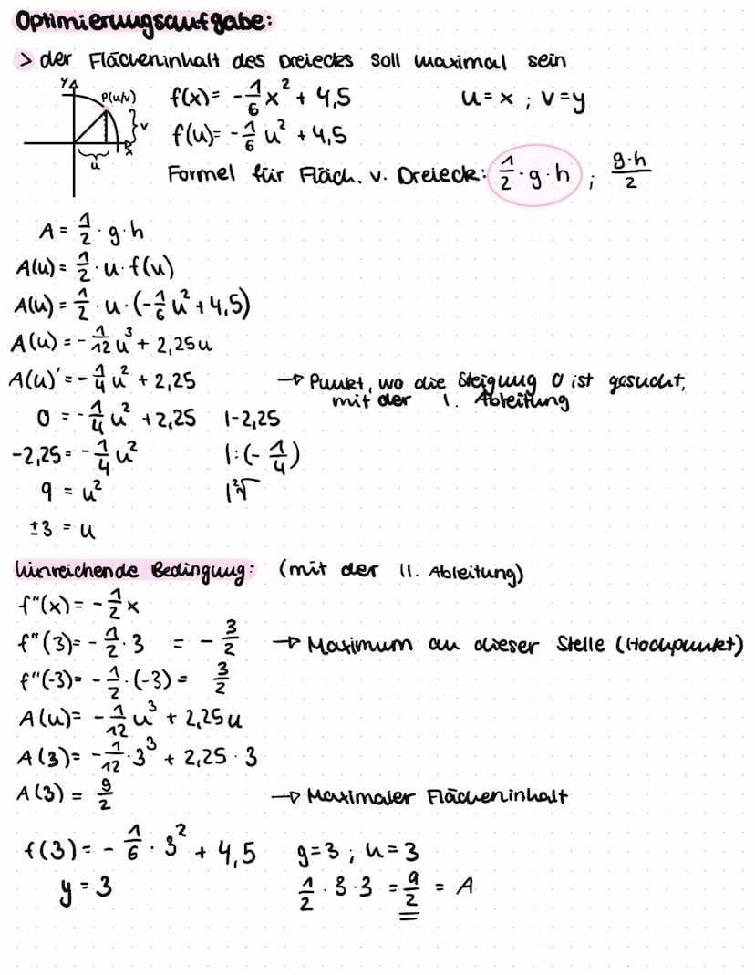 Integralreclining:
Stamfunktion → F'(x) = f(x) Aufleiten"
To
Flächeninhaltfunktions
Bestand
f(x) = x^
1
F(x) = n +₁
n11
X
Mathe
Beispiel:
f(