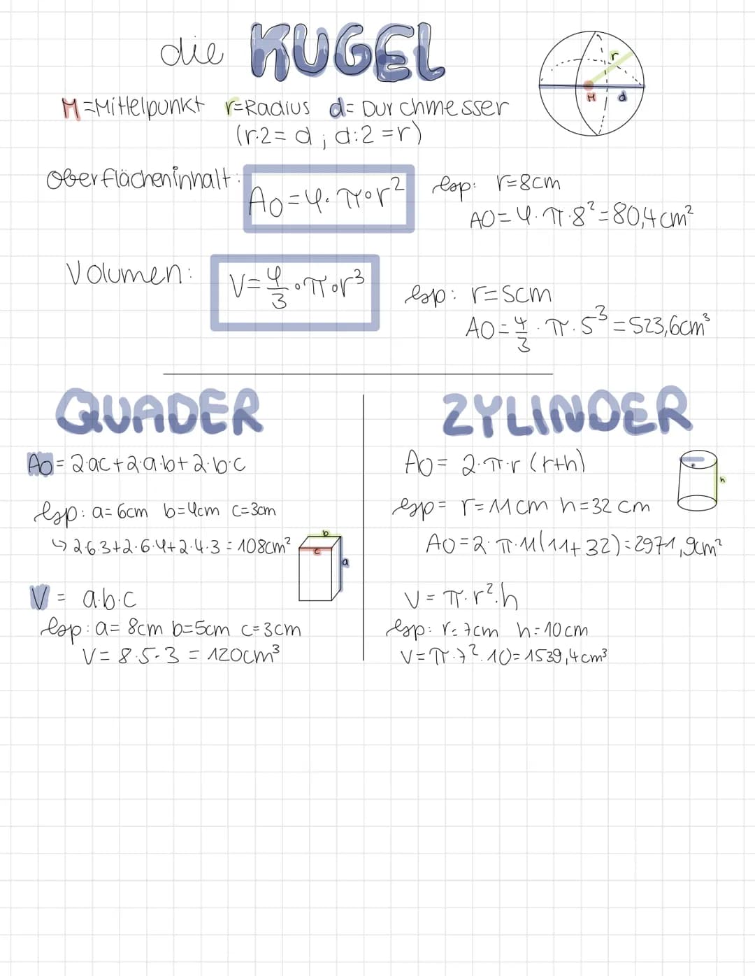 die PYRAMIDE
esp:
Squadratische Pyramide.
Ao= AG+AM
a²
geg: ha= 36cm
a=60cm
1. ha berechnen
ha S
29.ha
s²= ha² + (9² | (9) ²
ha? = s² - (a) 
