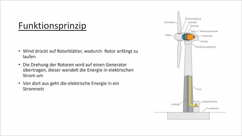 Windkraftanlagen
Von Merle und Melina Inhaltsangabe
●
●
●
Energieumwandlungen
• Technische und physikalische Grundlagen
• Standorte
●
•
●
●
