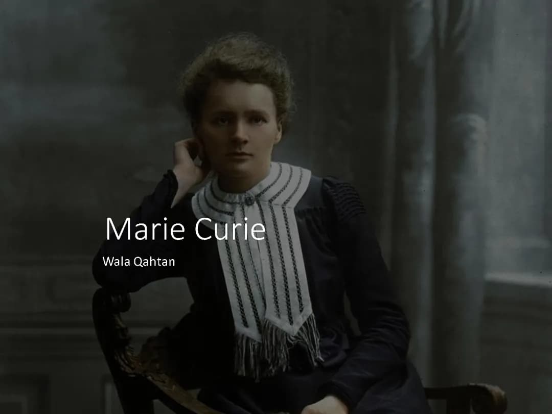 Marie Curie Präsentation